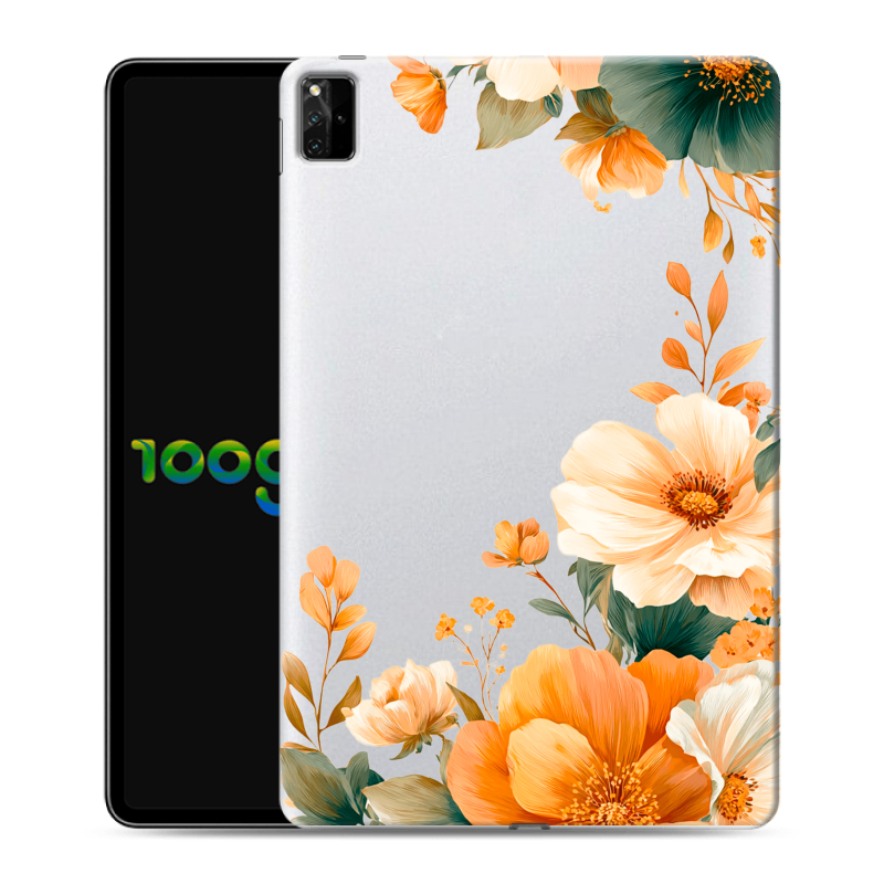 Силиконовый противоударный чехол на Huawei MatePad Pro 12.6 (2021) с принтом Цветы принт Силиконовый противоударный чехол на Huawei MatePad Pro 12.6 (2021) с принтом Цветы принт