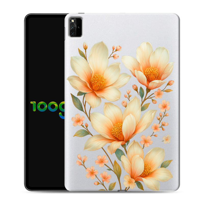 Силиконовый чехол на Huawei MatePad Pro 12.6 (2021) с принтом Цветы Силиконовый чехол на Huawei MatePad Pro 12.6 (2021) с принтом Цветы