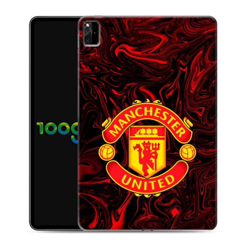 Силиконовый противоударный чехол на Huawei MatePad Pro 12.6 (2021) с принтом Manchester United Силиконовый противоударный чехол на Huawei MatePad Pro 12.6 (2021) с принтом Manchester United