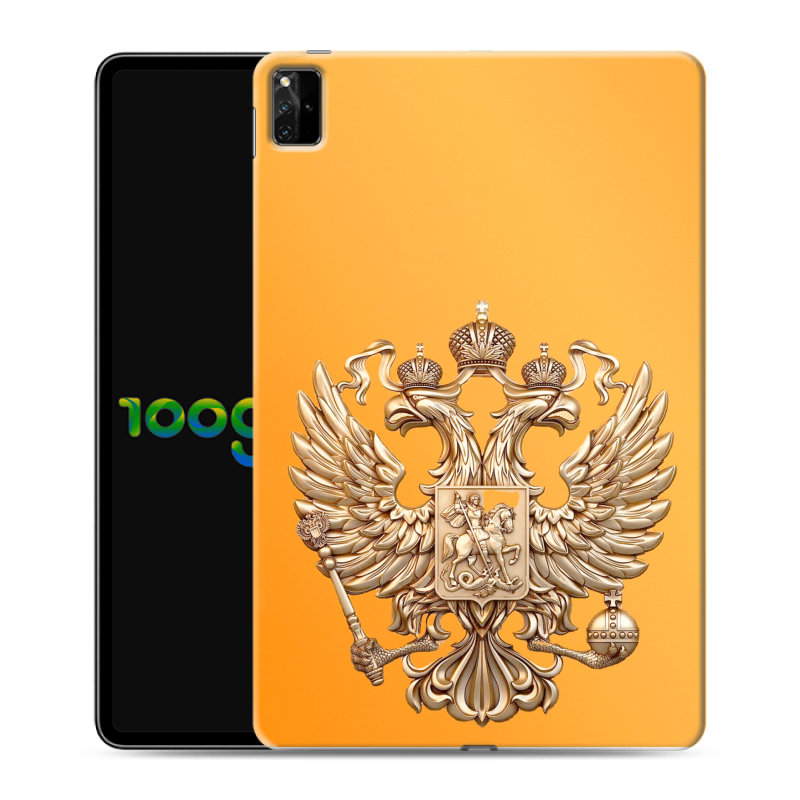 Силиконовый противоударный чехол на Huawei MatePad Pro 12.6 (2021) с принтом Герб Флаг России Силиконовый противоударный чехол на Huawei MatePad Pro 12.6 (2021) с принтом Герб Флаг России
