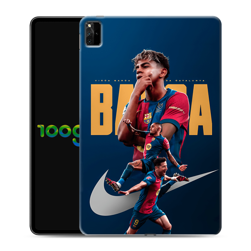 Силиконовый противоударный чехол на Huawei MatePad Pro 12.6 (2021) с принтом Барселона Barca Yamal Силиконовый противоударный чехол на Huawei MatePad Pro 12.6 (2021) с принтом Барселона Barca Yamal
