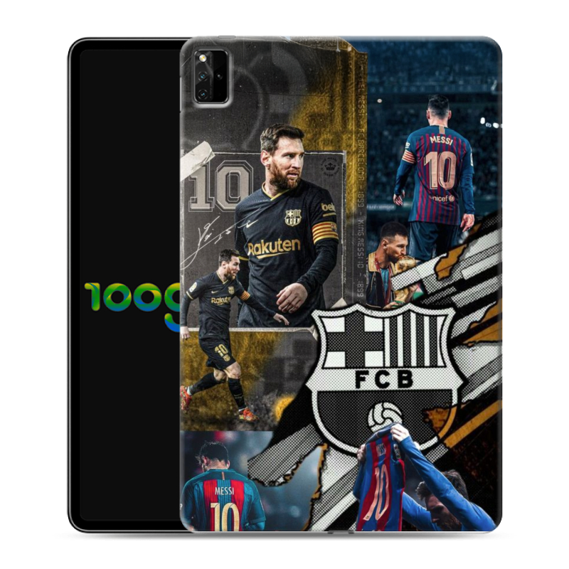Силиконовый чехол на Huawei MatePad Pro 12.6 (2021) с принтом Messi Barcelona Силиконовый чехол на Huawei MatePad Pro 12.6 (2021) с принтом Messi Barcelona