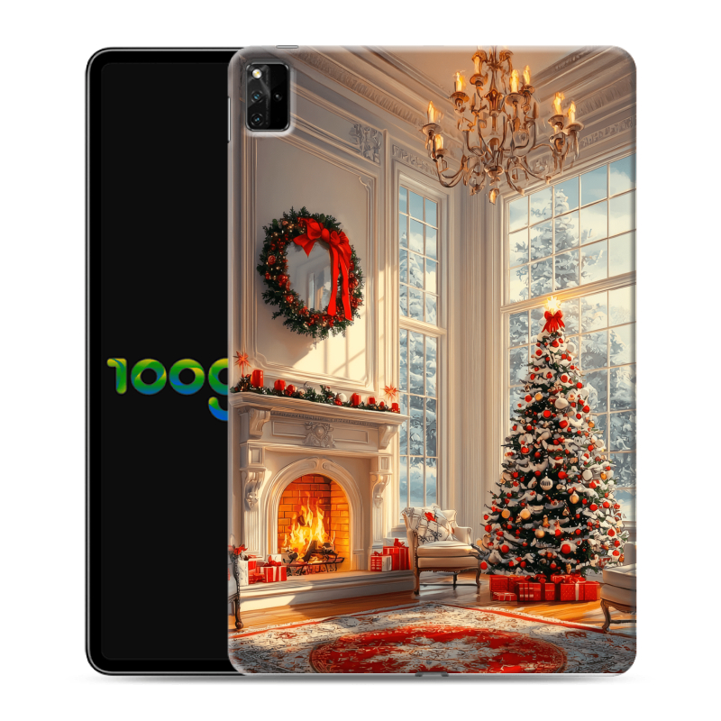 Силиконовый противоударный чехол на Huawei MatePad Pro 12.6 (2021) с принтом Новый год Силиконовый противоударный чехол на Huawei MatePad Pro 12.6 (2021) с принтом Новый год