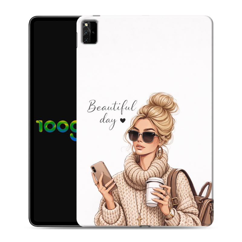 Силиконовый чехол на Huawei MatePad Pro 12.6 (2021) с принтом женский Силиконовый чехол на Huawei MatePad Pro 12.6 (2021) с принтом женский