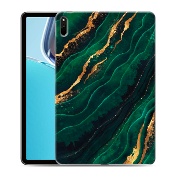 Силиконовый чехол на планшета Huawei MatePad 11 (2021) с принтом Мрамор зеленое золото Силиконовый чехол на планшета Huawei MatePad 11 (2021) с принтом Мрамор зеленое золото