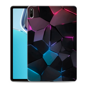 Силиконовый чехол на планшета Huawei MatePad 11 (2021) с принтом Геометрия неона Силиконовый чехол на планшета Huawei MatePad 11 (2021) с принтом Геометрия неона