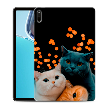 Силиконовый чехол на планшета Huawei MatePad 11 (2021) с принтом Кошки Силиконовый чехол на планшета Huawei MatePad 11 (2021) с принтом Кошки