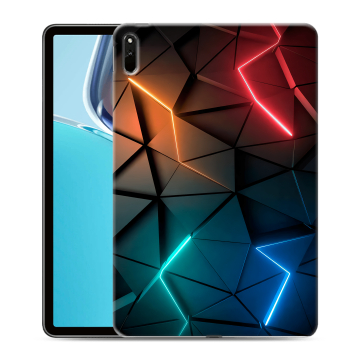 Силиконовый чехол на планшета Huawei MatePad 11 (2021) с принтом Абстракция неон Силиконовый чехол на планшета Huawei MatePad 11 (2021) с принтом Абстракция неон
