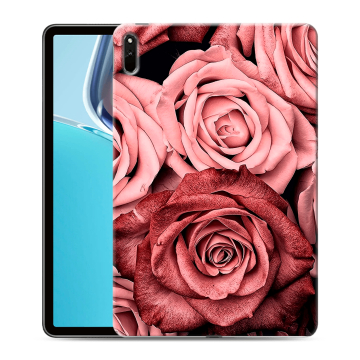 Силиконовый чехол на планшета Huawei MatePad 11 (2021) с принтом Цветы розы Силиконовый чехол на планшета Huawei MatePad 11 (2021) с принтом Цветы розы