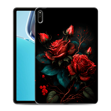 Силиконовый чехол на Huawei MatePad 11 (2021) с принтом Розы красные Силиконовый чехол на Huawei MatePad 11 (2021) с принтом Розы красные