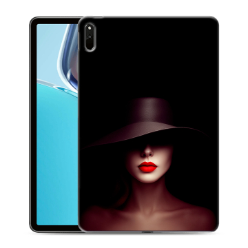 Силиконовый чехол на Huawei MatePad 11 (2021) с принтом Девушка в шляпе