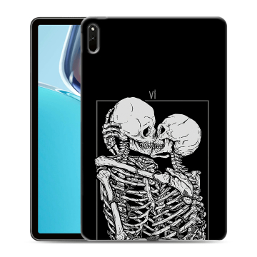 Силиконовый чехол на Huawei MatePad 11 (2021) с принтом Поцелуй скелетов