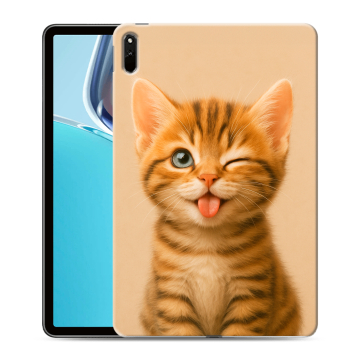 Силиконовый чехол на Huawei MatePad 11 (2021) с принтом котенок