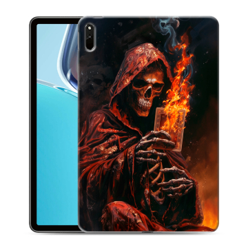 Силиконовый чехол на Huawei MatePad 11 (2021) с принтом Скелет и карты