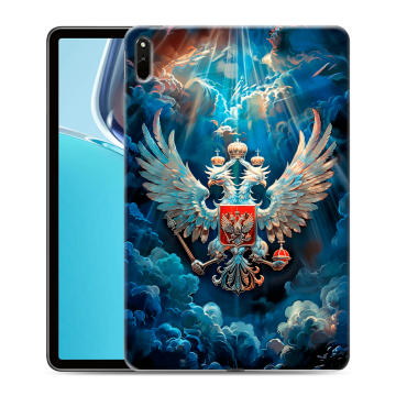 Силиконовый чехол на Huawei MatePad 11 (2021) с принтом Герб флаг России