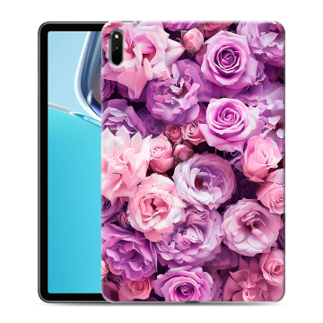 Силиконовый чехол на Huawei MatePad 11 (2021) с принтом лавандовые розы