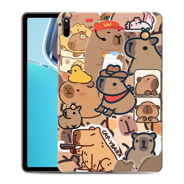 Силиконовый чехол на Huawei MatePad 11 (2021) с принтом капибара