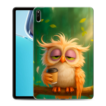 Силиконовый чехол на Huawei MatePad 11 (2021) с принтом сова Силиконовый чехол на Huawei MatePad 11 (2021) с принтом сова