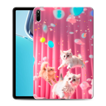 Силиконовый чехол на Huawei MatePad 11 (2021) с принтом милые котики