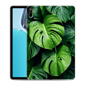 Силиконовый чехол на Huawei MatePad 11 (2021) с принтом Листья
