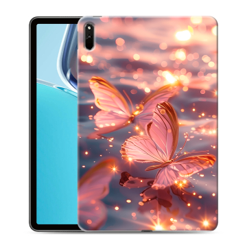 Силиконовый чехол на Huawei MatePad 11 (2021) с принтом бабочки розовые Силиконовый чехол на Huawei MatePad 11 (2021) с принтом бабочки розовые