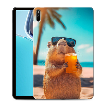 Силиконовый чехол на Huawei MatePad 11 (2021) с принтом Капибара