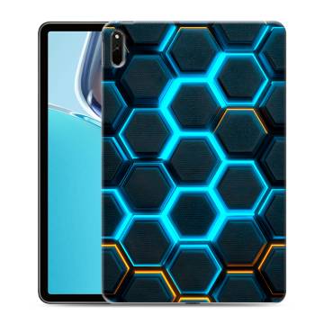 Силиконовый чехол на Huawei MatePad 11 (2021) с принтом Неоновые соты