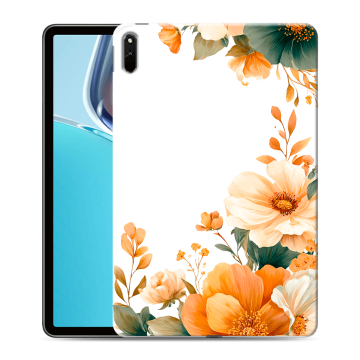 Силиконовый чехол на Huawei MatePad 11 (2021) с принтом Цветы принт