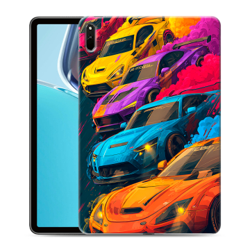 Силиконовый чехол на Huawei MatePad 11 (2021) с принтом Тачки