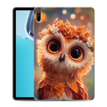Силиконовый чехол на Huawei MatePad 11 (2021) с принтом Милая сова