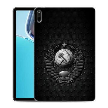 Силиконовый чехол на Huawei MatePad 11 (2021) с принтом Герб Флаг СССР