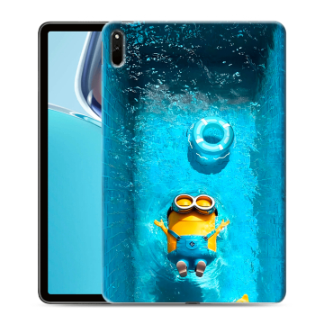Силиконовый чехол на Huawei MatePad 11 (2021) с принтом Миньоны