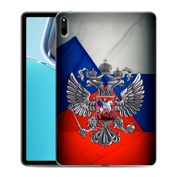 Силиконовый чехол на Huawei MatePad 11 (2021) с принтом Флаг России Силиконовый чехол на Huawei MatePad 11 (2021) с принтом Флаг России