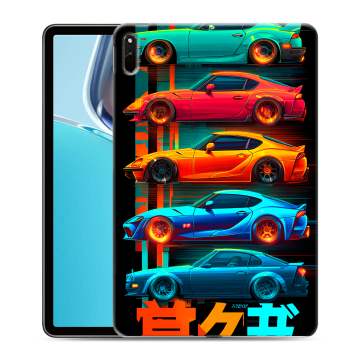 Силиконовый чехол на Huawei MatePad 11 (2021) с принтом машины тачки