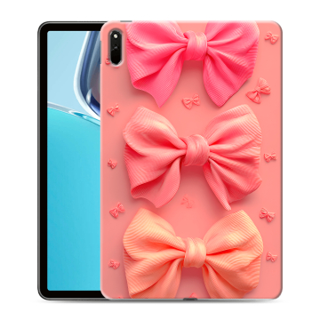 Силиконовый чехол на Huawei MatePad 11 (2021) с принтом Розовые бантики