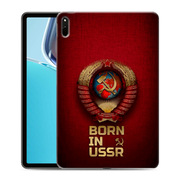 Силиконовый чехол на Huawei MatePad 11 (2021) с принтом Флаг Герб СССР