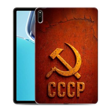Силиконовый чехол на Huawei MatePad 11 (2021) с принтом Флаг Герб СССР