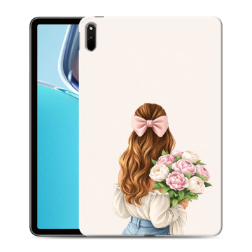 Силиконовый чехол на Huawei MatePad 11 (2021) с принтом женский