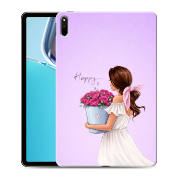 Силиконовый чехол на Huawei MatePad 11 (2021) с принтом женский