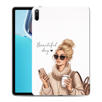 Силиконовый чехол на Huawei MatePad 11 (2021) с принтом женский