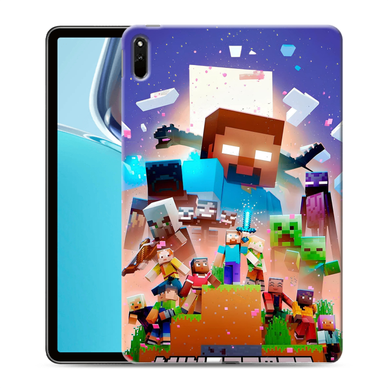 Силиконовый чехол на Huawei MatePad 11 (2021) с принтом Майнкрафт Minecraft Силиконовый чехол на Huawei MatePad 11 (2021) с принтом Майнкрафт Minecraft