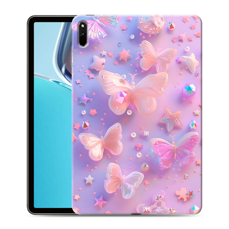 Силиконовый чехол на Huawei MatePad 11 (2021) с принтом Бабочки Силиконовый чехол на Huawei MatePad 11 (2021) с принтом Бабочки