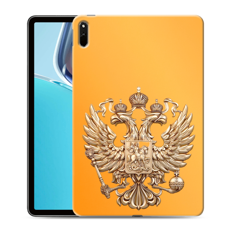 Силиконовый чехол на Huawei MatePad 11 (2021) с принтом Герб Флаг России Силиконовый чехол на Huawei MatePad 11 (2021) с принтом Герб Флаг России