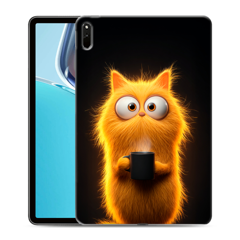 Силиконовый чехол на Huawei MatePad 11 (2021) с принтом Смешной кот Силиконовый чехол на Huawei MatePad 11 (2021) с принтом Смешной кот