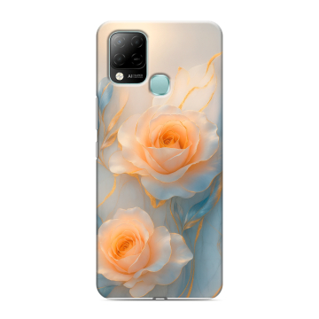 Силиконовый чехол на Infinix Hot 10S с принтом Женский