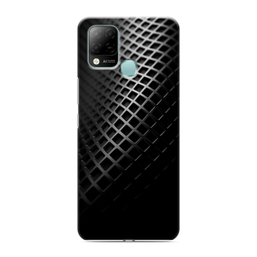 Силиконовый чехол на Infinix Hot 10S с принтом Текстура металла Силиконовый чехол на Infinix Hot 10S с принтом Текстура металла