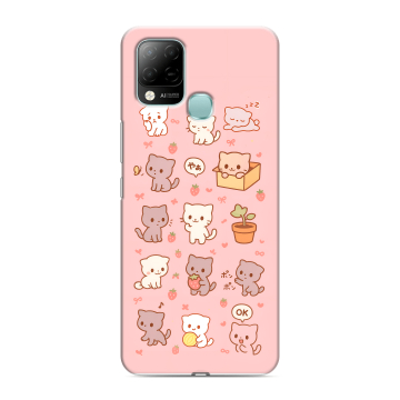 Силиконовый чехол на Infinix Hot 10S с принтом Hello Kitty Хелоу Кити