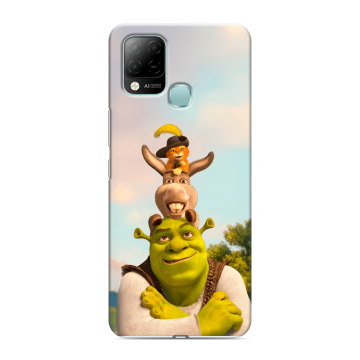 Силиконовый чехол на Infinix Hot 10S с принтом Шрек Shrek Силиконовый чехол на Infinix Hot 10S с принтом Шрек Shrek