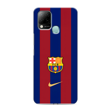 Силиконовый чехол на Infinix Hot 10S с принтом Барселона Barcelona