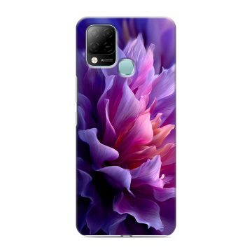 Силиконовый чехол на Infinix Hot 10S с принтом женский цветы Силиконовый чехол на Infinix Hot 10S с принтом женский цветы